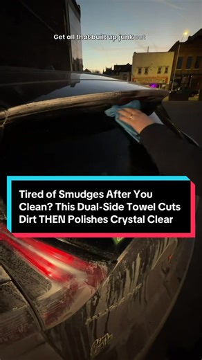 Get Streak-Free Car Windows with This Dual-Sided Cloth