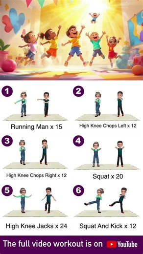 Grow Taller! Kids Leg Workout: Strong Legs at Home (20 Min)