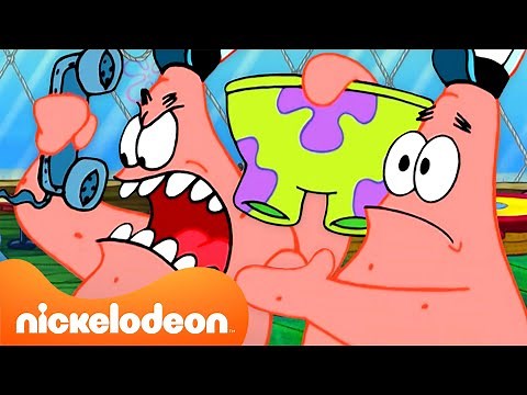 Bob Esponja | ¡1 hora de Patrick en el Crustáceo Cascarudo! 🍔 | @SpongeBobOfficial | Nickelodeon