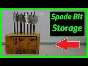 Making a Spade /Drill Bit Organiser out of a Pallet Wood Block