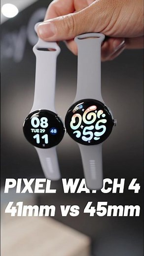 Google Pixel Watch 4 SIZE Comparison (41mm VS 45mm)
