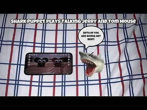 SB Movie: Shark Puppet plays Talking Jerry and Tom Mouse!