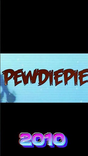 Pewdiepie logos evolution.Part#1 #shorts #edit