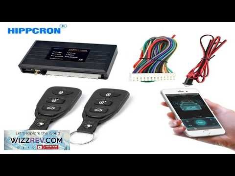 Universal Car Alarm Systems Auto Remote Central Kit Door Lock Keyless APP