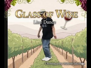 Glass of Wine Line Dance with Song Subtitles #Cry