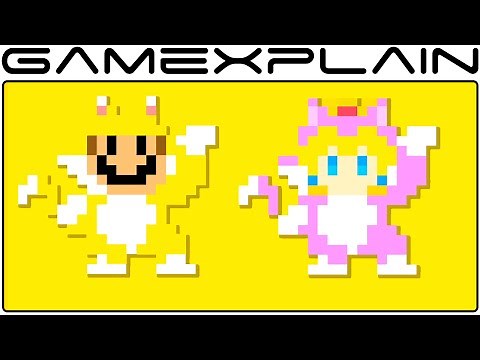 Cat Mario & Cat Peach Costume Trailers in Super Mario Maker