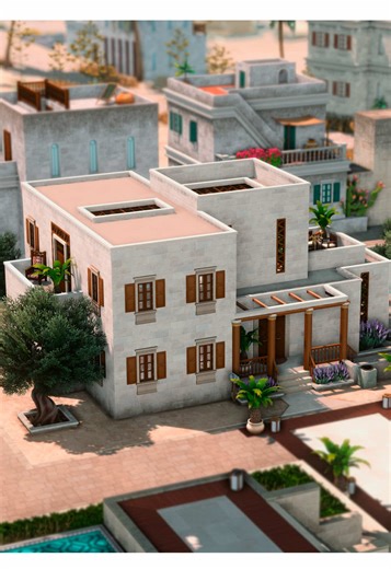 Sankofa Residence in Sims 4 - A No CC Build