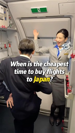 When is the cheapest time to buy flights to Japan #fyp #travel #japan #tokyo #cheaptravel