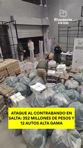 🔴Ataque al contrabando en Salta: 352 millones de pesos y 12 autos alta gama