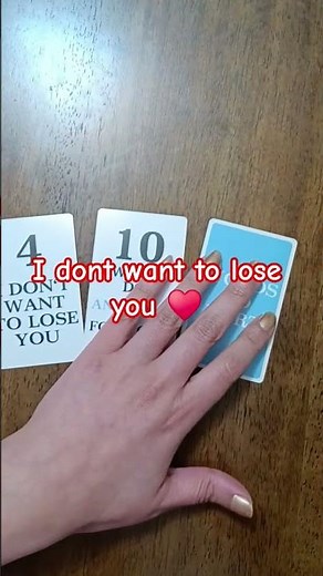 I dont want to lose you ♥️ #tarot #lovereading #dailytarot