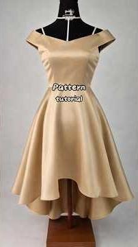 dress pattern pola dress #sewing #caramenjahit #turorialjahit