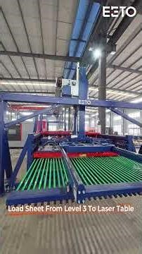 Automatic Sheet Loading from 4-Tower Storage System | FLX-GIII Laser Automation