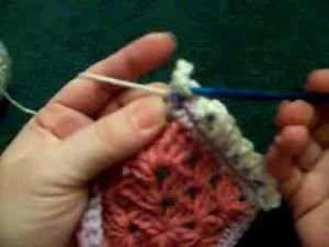 How to Join granny squares with crochet flat brain joining
