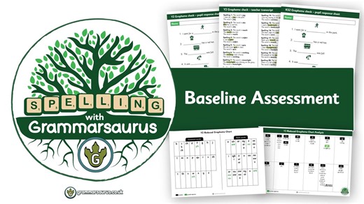 Spelling with Grammarsaurus - Baseline Assessment | Grammarsaurus