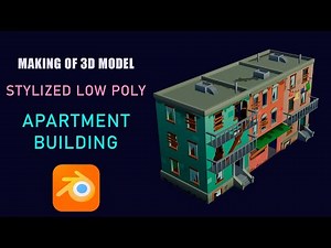 Making 3D Stylized Low Poly Apartment Building in Blender/Unity