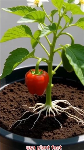 “Bell Pepper Growth Time-Lapse: Seed to Colorful Peppers in 45 Seconds!”