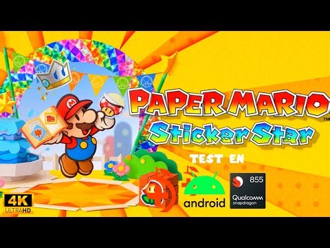 Paper Mario Sitcker Star Test On Mandarine Emulator Android SD 855 (4K,60 FPS)