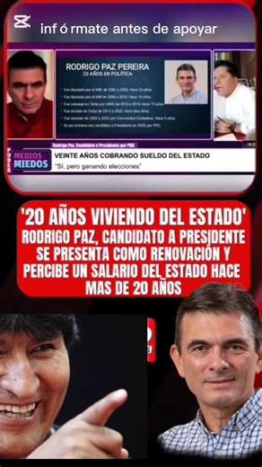 #RodrigoPaz viviendo del estado hace más de 20 años, deque renovación nos hablan ? #bolivia #bolivianosporelmundo | Atocha de pie