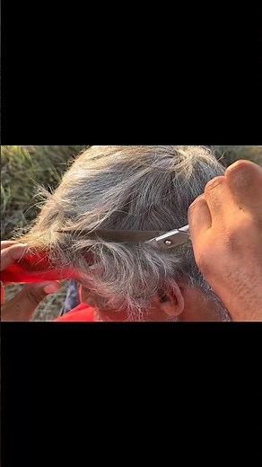 Extreme# Long #White Hair Transformation ✂️ ASMR #Satisfying#barber Haircut