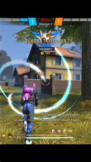 1 vs 4 with dessert eagle #freefireclips #freefire JOD 🔥