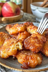 Air Fryer Cottage Cheese Apple Fritters 🍎✨ – Crispy Outside, Soft & High-Protein Inside These air fryer apple fritters are warm, cinnamon-sweet, and secretly packed with protein from cottage cheese. Perfect for a quick breakfast, snack, or healthier dessert — ready in minutes and kid-friendly! Ingredients (US UK Metric, makes 6–8 fritters) ½ cup cottage cheese (120g) 1 large egg 1 small apple, peeled & finely chopped (about 100g) ¼ cup oat flour (30g) (or almond flour for low-carb) ¼ tsp baking