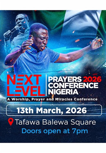 NEXT LEVEL PRAYER CONFERENCE NIGERIA 🇳🇬 2026 is here! It’s not just a conference- It’s a GLOBAL SHUTDOWN⚡️🔥 SAVE THE DATE 📅 Friday, 13th March ,2026 📍Tafawa Balewa Square (TBS), Lagos, Nigeria #march13th #NLPNigeria2026#NLPGlobalConference #GlobalShutdown #pastorbolajiidowu