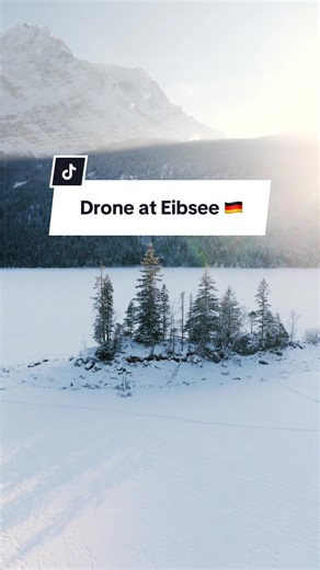 What my drone sees ❄️ #eibsee #drone #garmischpartenkirchen #bavaria #droneshot