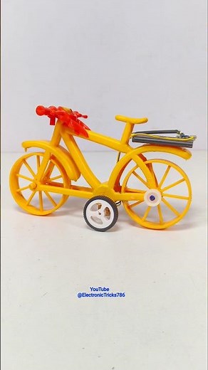 Cycle powered by DC motor / How To Make Cycle with DC motor / Making Cycle with DC motor / Cycle