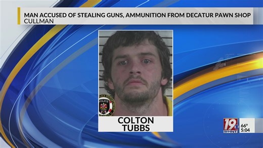 Man accused of stealing guns, ammunition from Decatur pawn shop | Feb. 18, 2026 | News 19 at 5:00