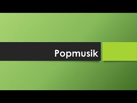 Popmusik einfach und kurz erklärt