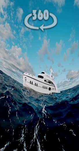 VR Sea View: Relaxing on a Luxury Yacht 360° #vr #360Video #virtualreality #3d #4k @VR360Cinema ​