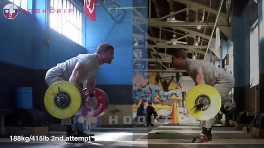 Dmitry Klokov (~115kg, Russia) doing snatch demos at seminars in New Jersey yesterday and today. At both seminars, he did snatches with a pause. The workouts had very different results from day to day -- I'll let the video speak for itself. Be sure to click HD in the corner! Also, those black knee wraps are available here on the hookgrip store for $22/pair: http://store.hookgrip.com/shop/russian-knee-wraps/ | hookgrip