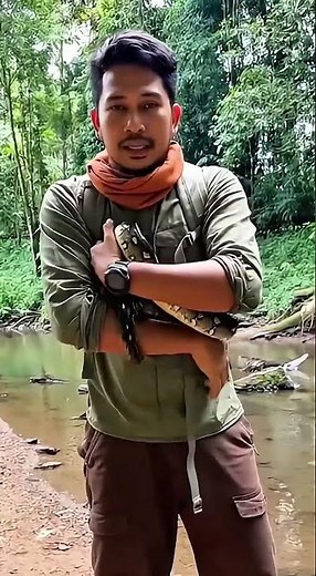 How to untie a snake from your elbow 😅 #viral #animals #reels #education #fyp #snake