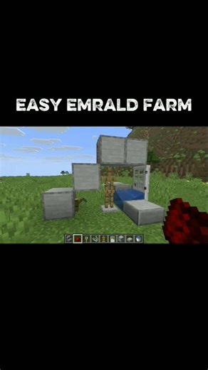 Easy eamrald farm in minecraft 🤑 #minecraft #minecraftjava