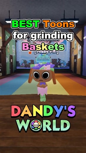 BEST Toons for grinding Baskets in Dandy's World Easter Update #dandysworld #roblox #shorts