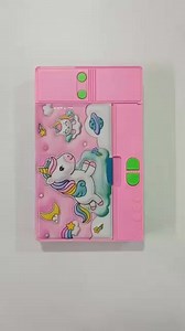 Plastic Unicorn Jumbo Button Pencil Box For Girls Multifunctional Pencil Case Double Sided Magnetic Pencil Box For Kids School Supply. #jumbo #button #pencilbox #kids #boys #girls #magnetic #doublesided #multifunctional #spacious #stationery #returngifts #returnfavours #differentcolours #differentdesignsavailable✔️ #gifting #happyboxby_sd | The Happy Box