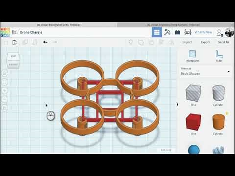 Airgineers - Lesson 7: Assemble Drone Chassis in Tinkercad