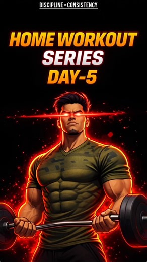 Day-5❗ Biceps Workout at Home 💪 | Beginner to Bigger Arms Transformation #homeworkout#shorts