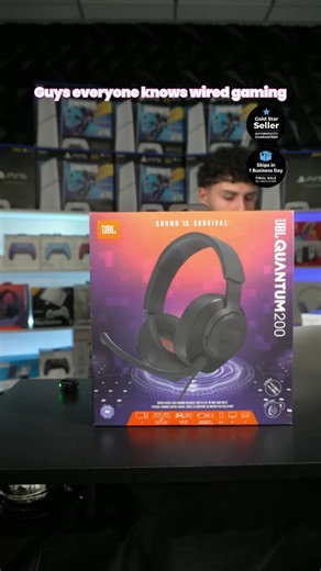 JBL Quantum 200 wired over-ear gaming headset