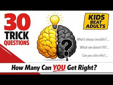 🧠 30 Trick Questions So Simple They'll Make You Feel Stupid — Common Sense Quiz