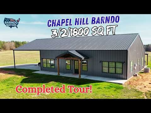 Completed Barndominium Home Tour | 3 Bed 2 Bath | 1,800 Sq Ft Custom Build