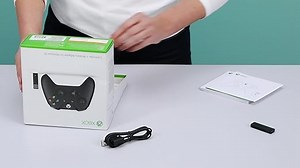 Microsoft Xbox Controller (mit Wireless Adapter für Windows) schwarz