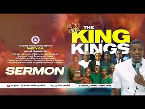 RCCG OCTOBER 5th 2025 | THANKSGIVING SERVICE