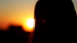 Close-up Rear View Young Woman Touching Stock Footage Video (100% Royalty-free) 28573657 | Shutterstock