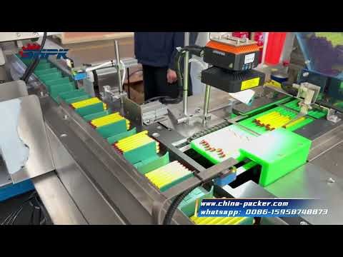 Fully automatic cartoning machine for 24-color Wax crayon package machine