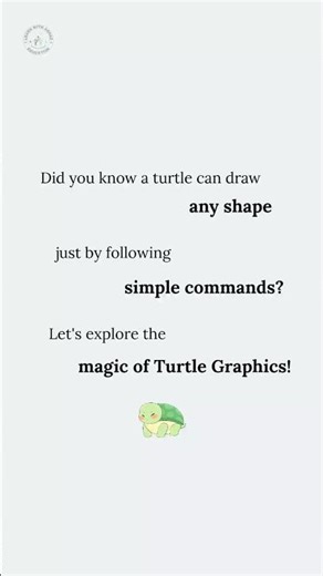 🐢 Turtle Graphics Commands | Coding For Kids! #shortsfeeds #shorts