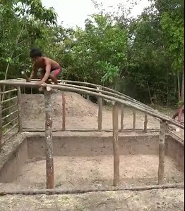 8.2K views · 390 reactions | 105 Days Building an Amazing Underground Mud Hut with a Grass Roof & Fire Pit in Swimming Pool | Primitive Unique Tool | Facebook