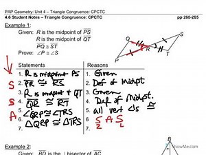 4 6 Triangle Congruence CPCTC