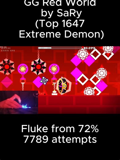 Red World Geometry Dash Gameplay Showcase