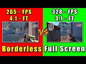 Fullscreen vs Borderless in Valorant (2025) – Real FPS & Frametime Test 🔍